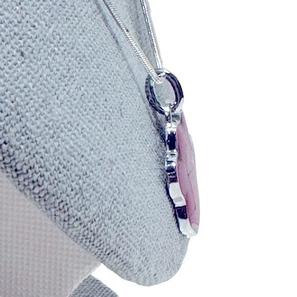 Coach - Paw Print pendant with .925 silver chain, EUC, fuchsia - Picture 3 of 6